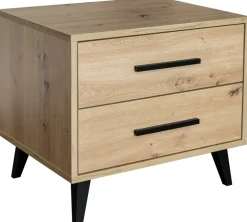 Meble Młodzieżowe|Szafki Nocne>Stolar Nowoczesna szafka nocna z szufladami 54 cm KODA dąb artisan