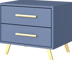 Meble Dla Dzieci|Szafki Nocne>Stolar Nowoczesna szafka nocna z szufladami 54 cm BILL niebieski