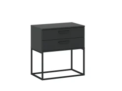 Szafki Nocne>INTER MEBLE Nowoczesna szafka nocna ze stelażem COTTA antracyt