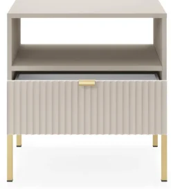 Meble Młodzieżowe|Szafki Nocne>PIASKI Nowoczesna szafka nocna z szufladą AVANTI cashmere kaszmir