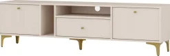 Szafki Rtv>Lempert Nowoczesna szafka pod telewizor 180 cm do salonu TOKEN beż piaskowy