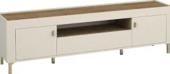Zestawy Mebli Do Sypialni|Zestawy Mebli Do Salonu>DOLMAR Nowoczesna szafka pod telewizor 177 cm z drzwiami i szufladą MISTY kaszmir