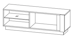 Zestawy Mebli Do Salonu|Szafki Rtv></noscript>LASKI Nowoczesna szafka pod telewizor dąb artisan LINDA