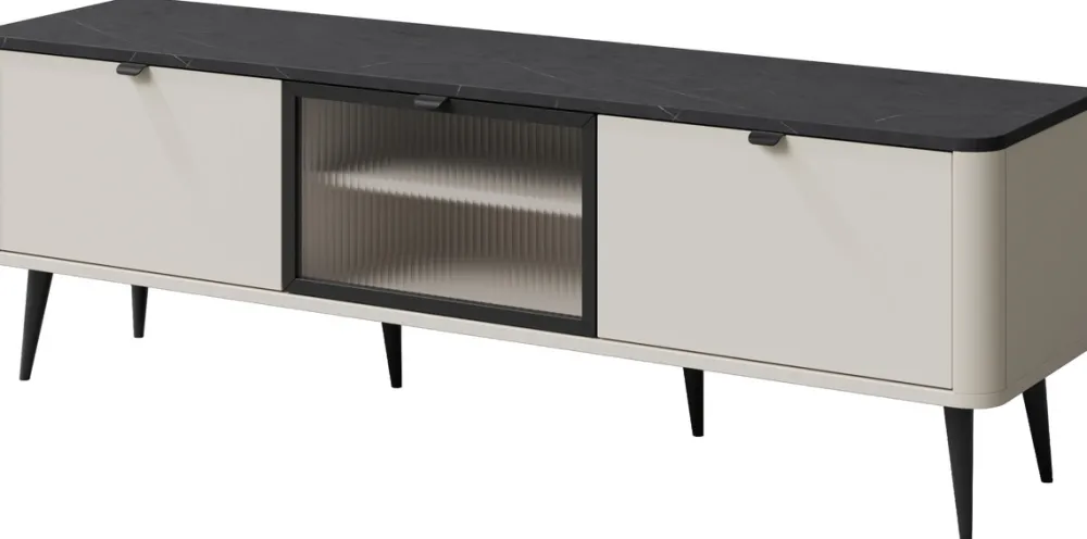 Szafki Rtv>JUREK Nowoczesna szafka pod telewizor z 160 cm do salonu MIREL