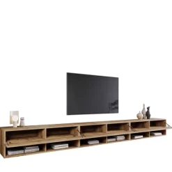 Szafki Rtv>BRATEX Nowoczesna szafka pod TV 300 cm AROMA kasztan wrocławski