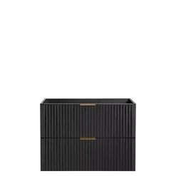 Meble Łazienkowe|Szafki Pod Umywalkę></noscript>COMAD Nowoczesna szafka pod umywalkę 80 cm czarna ADENILO czarny