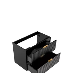 Meble Łazienkowe|Szafki Pod Umywalkę></noscript>COMAD Nowoczesna szafka pod umywalkę 80 cm czarna ADENILO czarny