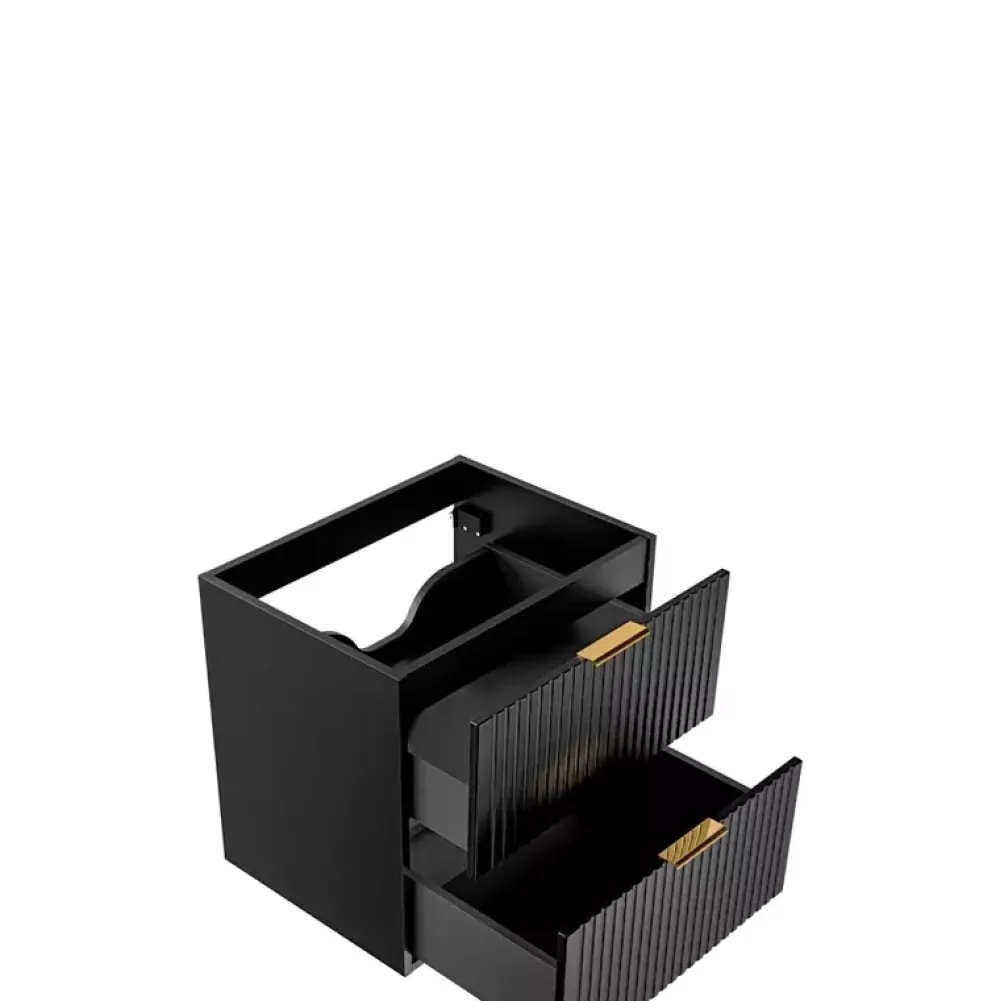 Meble Łazienkowe|Szafki Pod Umywalkę>COMAD Nowoczesna szafka pod umywalkę 60 cm czarna ADENILO czarny