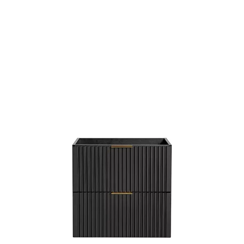 Meble Łazienkowe|Szafki Pod Umywalkę>COMAD Nowoczesna szafka pod umywalkę 60 cm czarna ADENILO czarny