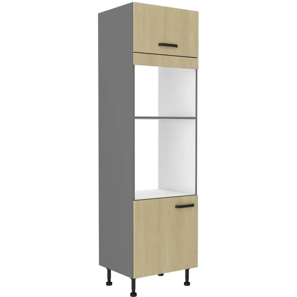 Meble Kuchenne>Lempert Nowoczesna szafka pod zabudowę piekarnika i mikrofali 60 cm SUNSHINE