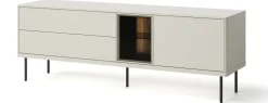 Zestawy Mebli Do Salonu|Szafki Rtv>lenart. Nowoczesna szafka RTV 161 cm z witryną na nóżkach do salonu EPIRO