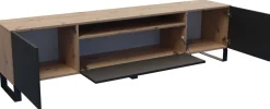 Szafki Rtv>Arton Nowoczesna szafka RTV 200 cm do salonu LANTOS dąb artisan