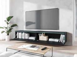 Szafki Rtv>BRATEX Nowoczesna szafka RTV 180 cm podwieszana BROMI jodełka