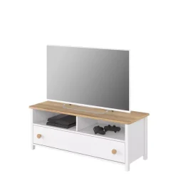 Zestawy Mebli Młodzieżowych|Szafki Rtv>lenart. Nowoczesna szafka RTV 120 cm biała STORY