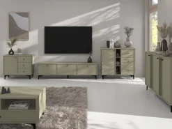 Szafki Rtv></noscript>Lempert Nowoczesna szafka RTV 120 cm pod telewizor do salonu TOKEN eukaliptus