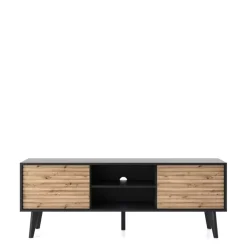 Szafki Rtv>PIASKI Nowoczesna szafka RTV 150cm dąb artisan VITERBO