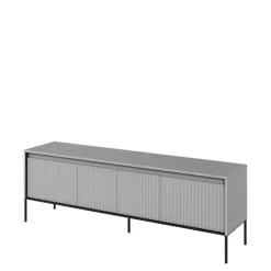 Szafki Rtv|Komody>lenart. Nowoczesna szafka RTV do salonu z ryflowanymi frontami 167 cm TREND