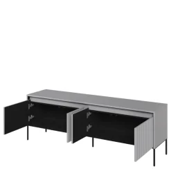 Szafki Rtv|Komody>lenart. Nowoczesna szafka RTV do salonu z ryflowanymi frontami 167 cm TREND