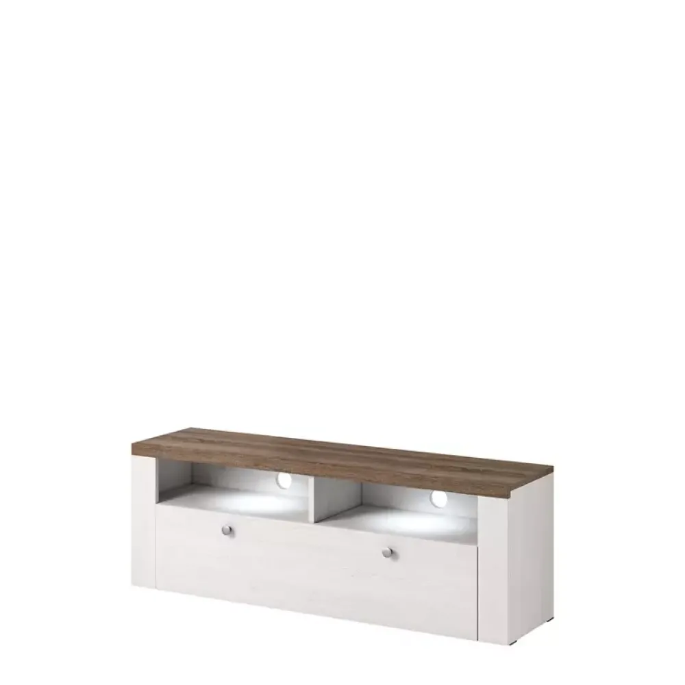 Szafki Rtv>Helvetia Nowoczesna szafka rtv LARONA modrzew sibiu