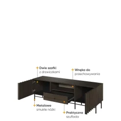 Szafki Rtv></noscript>lenart. Nowoczesna szafka RTV na wysokich nóżkach do salonu PIEMONTE