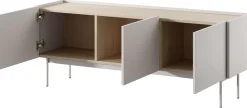 Zestawy Mebli Do Salonu|Szafki Rtv>PIASKI Nowoczesna szafka RTV na nóżkach 144 cm CRYSTAL kaszmir