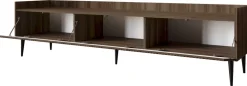 Zestawy Mebli Do Salonu|Szafki Rtv>JUREK Nowoczesna szafka RTV 180 cm do salonu ASPERO orzech