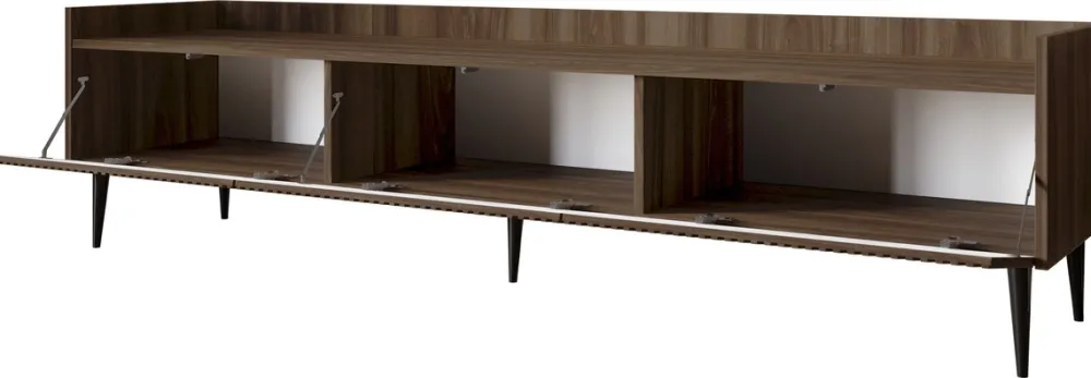 Zestawy Mebli Do Salonu|Szafki Rtv>JUREK Nowoczesna szafka RTV 180 cm do salonu ASPERO orzech