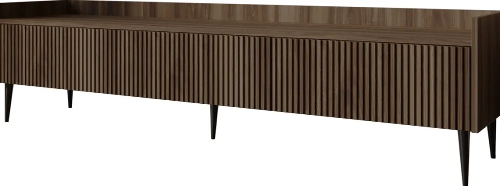 Zestawy Mebli Do Salonu|Szafki Rtv>JUREK Nowoczesna szafka RTV 180 cm do salonu ASPERO orzech