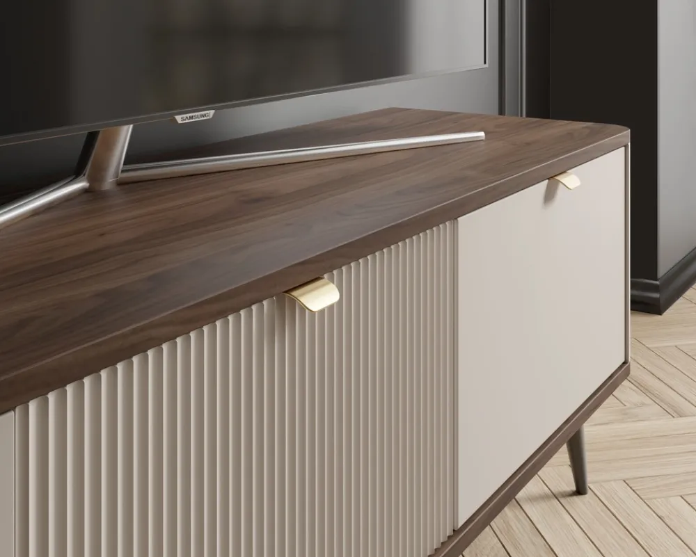 Zestawy Mebli Do Salonu|Szafki Rtv>JUREK Nowoczesna szafka RTV pod telewizor 160 cm MIREL