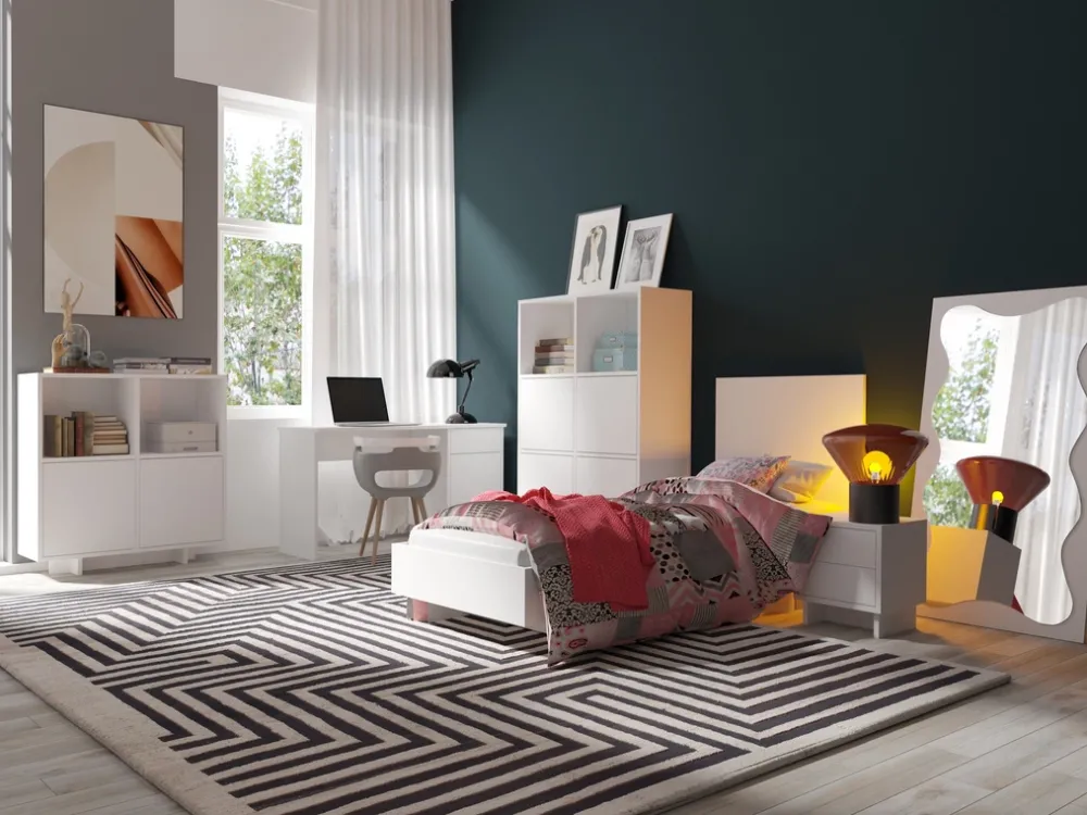 Zestawy Mebli Do Sypialni|Zestawy Mebli Młodzieżowych>MARIDEX Nowoczesna szafka RTV pod telewizor 180 cm NORTE