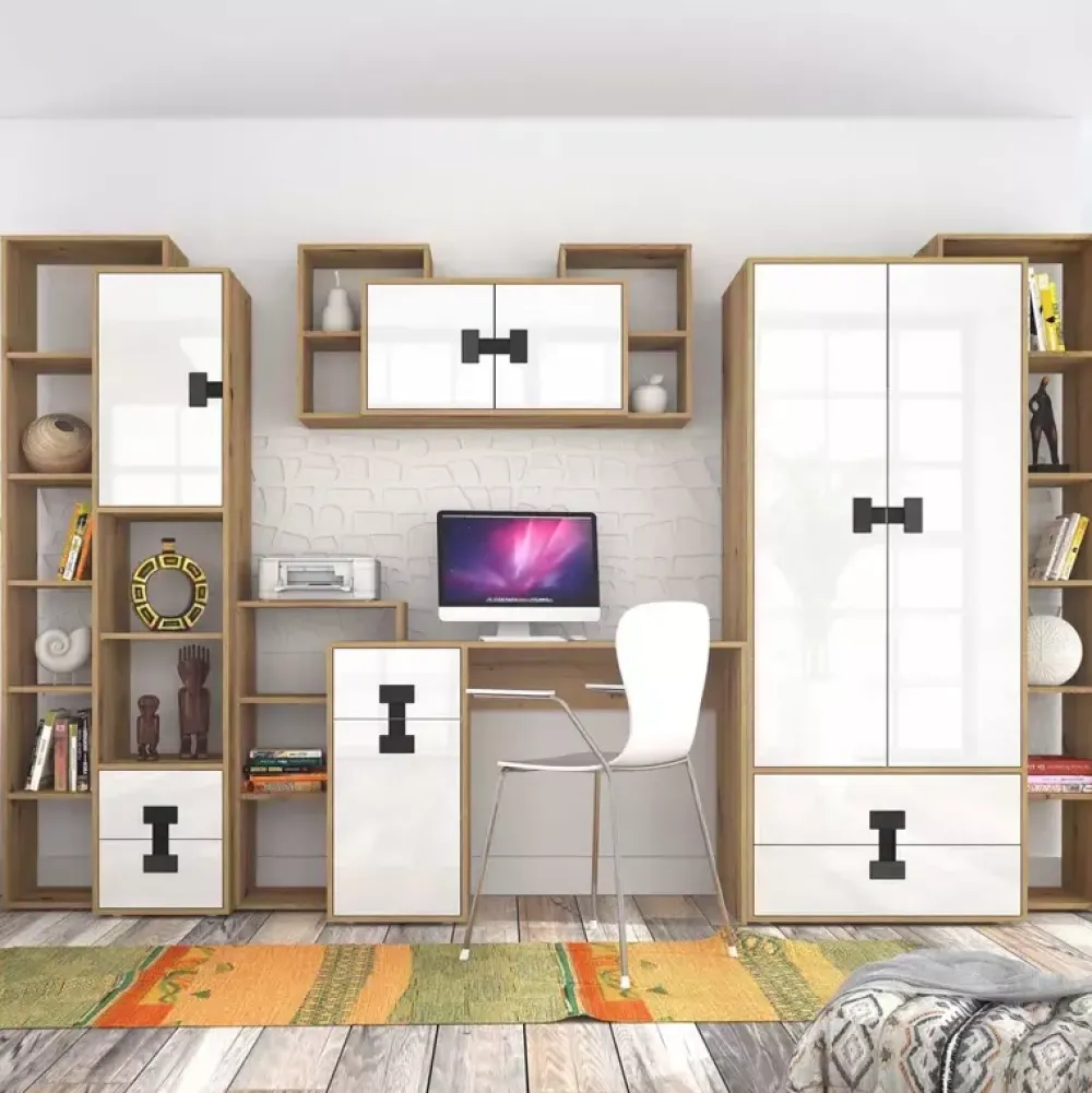 Zestawy Mebli Młodzieżowych|Szafki Wiszące>DOMEL Nowoczesna szafka wisząca do pokoju INDEX