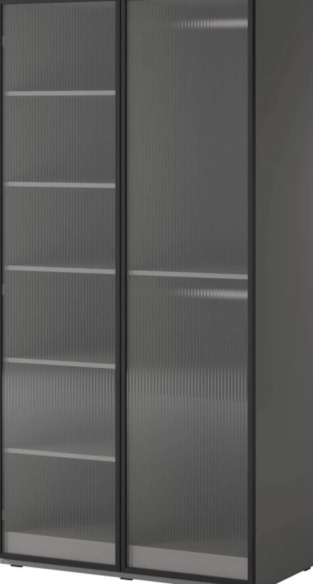 Meble Dla Dzieci|Szafy Modułowe>PIASKI Nowoczesna szara szafa modułowa dwudrzwiowa 101 cm SIGMA szary