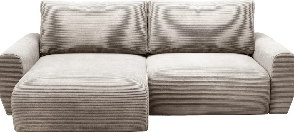 Meble Dla Dzieci|Narożniki>BROMARKT Nowoczesna sztruksowa rogówka z funkcją spania PATI