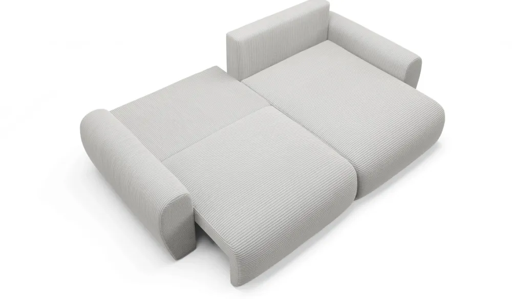 Meble Dla Dzieci|Narożniki>BROMARKT Nowoczesna sztruksowa rogówka z funkcją spania PATI