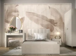 Zestawy Mebli Do Sypialni|Toaletki I Konsole></noscript>DOLMAR Nowoczesna toaletka z szufladami 102 cm MISTY cashmere kaszmir