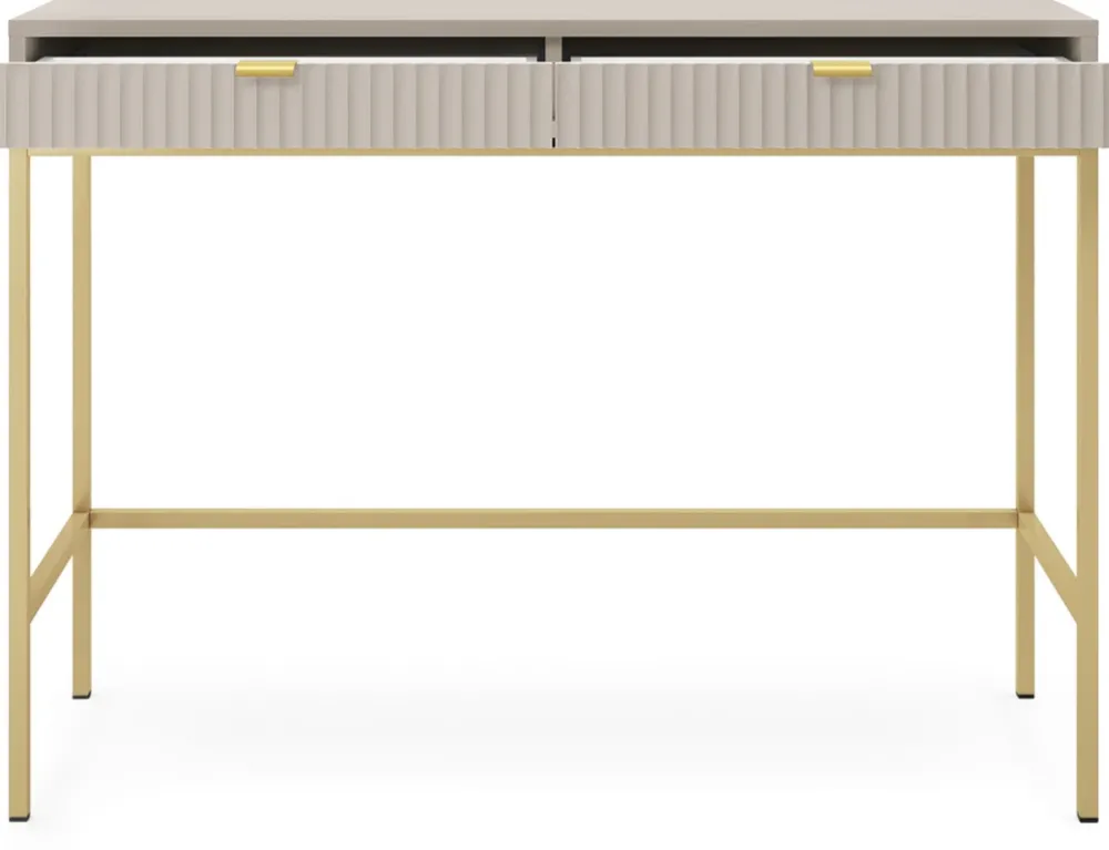 Biurka|Toaletki I Konsole>PIASKI Nowoczesna toaletka z szufladami AVANTI cashmere kaszmir