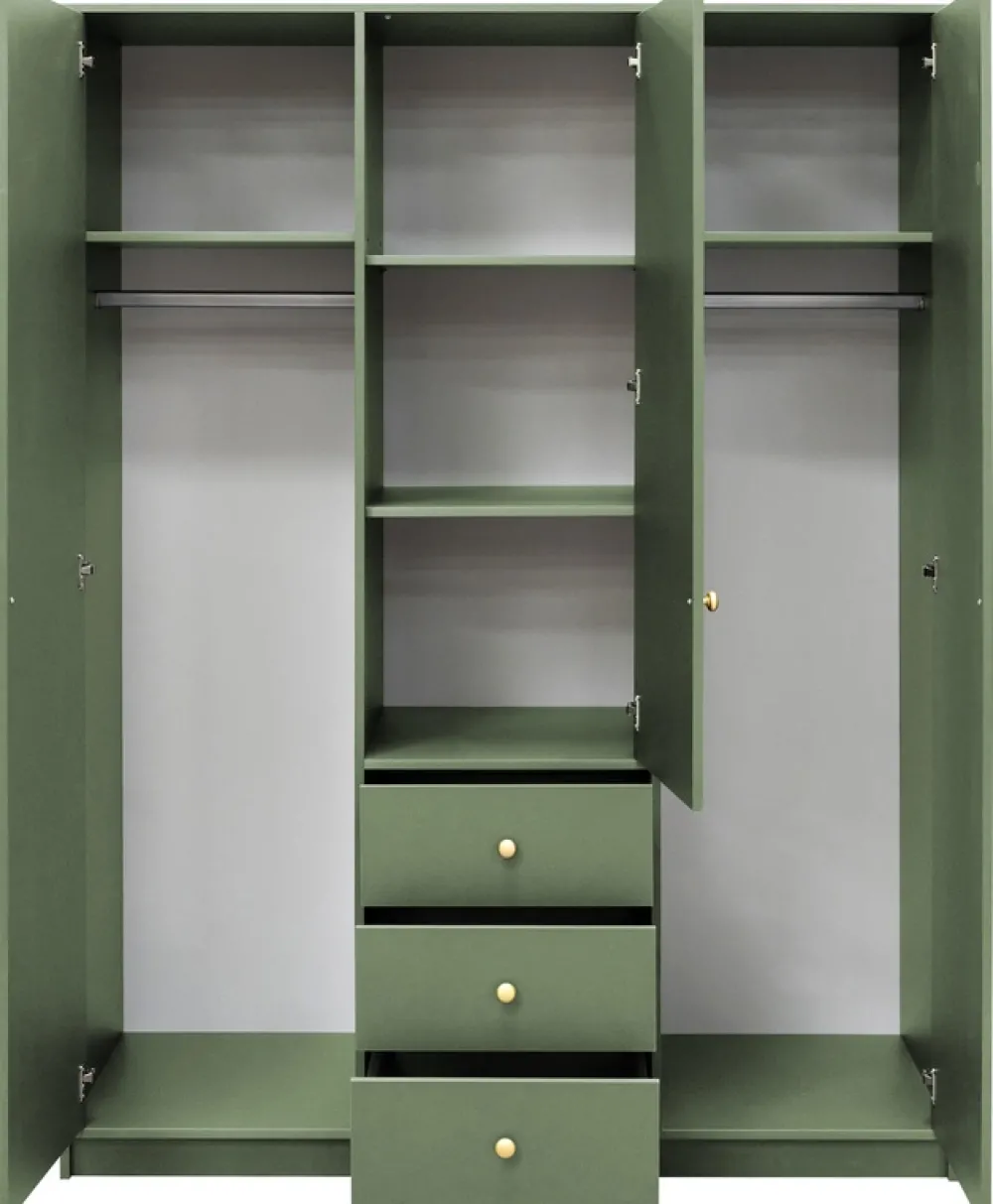 Meble Dla Dzieci|Zestawy Mebli Do Przedpokoju>Stolar Nowoczesna trzydrzwiowa szafa uchylna z lustrem 150 cm SELMA śliwa