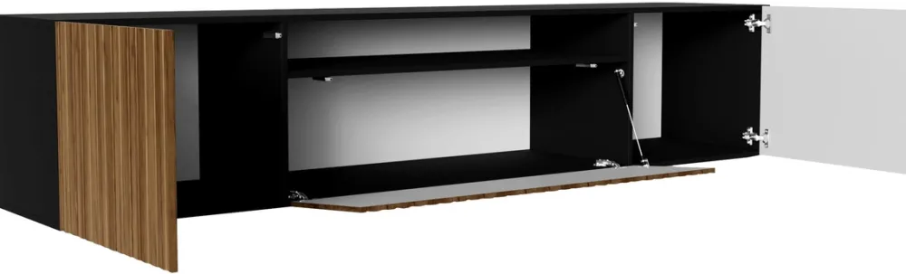 Szafki Rtv>Arton Nowoczesna wisząca szafka RTV 200 cm MAVIO frezowane fornty