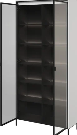 Zestawy Mebli Do Salonu|Witryny>lenart. Nowoczesna witryna biała z wysokimi nóżkami do salonu 90 cm TREND