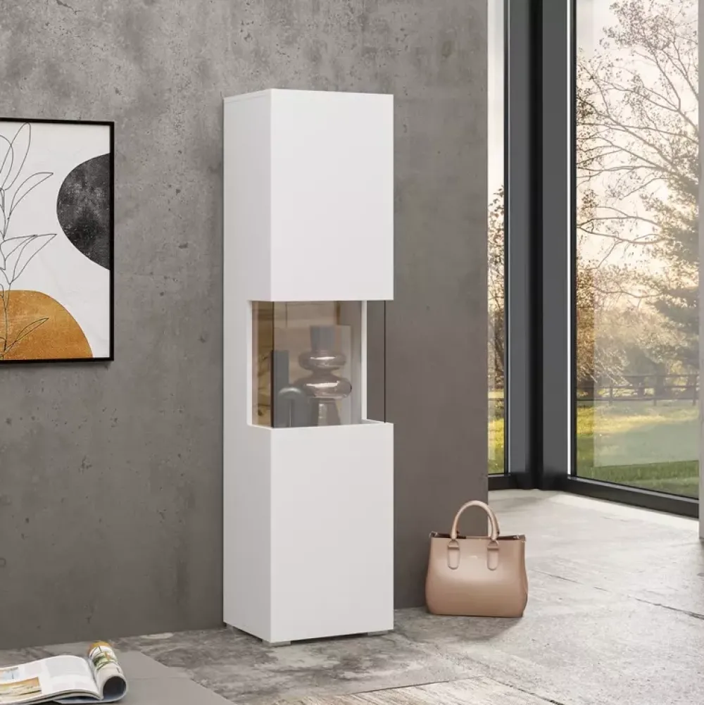 Zestawy Mebli Do Salonu|Witryny>Helvetia Nowoczesna witryna do salonu biała AVENTELI