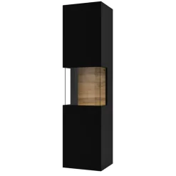 Zestawy Mebli Do Salonu|Witryny>Helvetia Nowoczesna witryna do salonu czarna AVENTELI