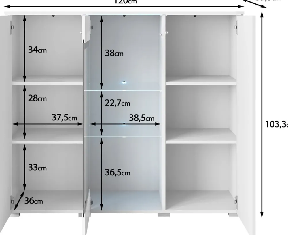 Witryny>BRATEX Nowoczesna witryna na książki lub alkohol 120 cm z oświetleniem VEXA czarny grafit