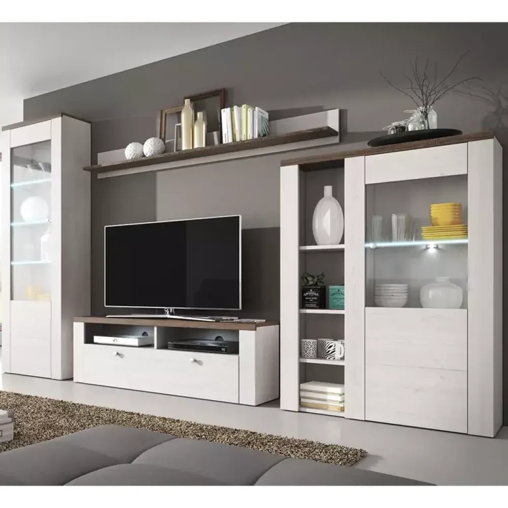 Witryny>Helvetia Nowoczesna witryna niska LARONA modrzew Sibiu