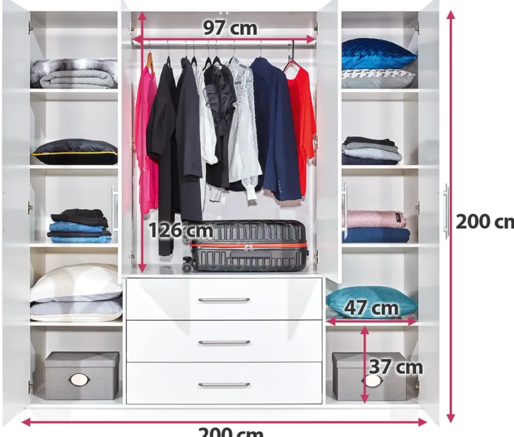 Meble Dla Dzieci|Szafy Do Pokoju Dziecięcego>Stolar Nowoczesna zielona szafa 200 cm z lustrem i półkami BILL zielony