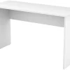 Biurka>Helvetia Nowoczesne białe biurko komputerowe 130 cm AGAPI