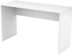 Biurka>Helvetia Nowoczesne białe biurko komputerowe 130 cm AGAPI