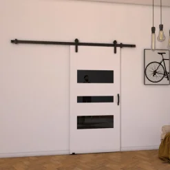 Drzwi Przesuwne>przesuwne.com Nowoczesne białe drzwi przesuwne do garderoby 90 cm VASTO biały