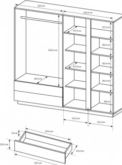 Zestawy Mebli Do Sypialni></noscript>LASKI Nowoczesne białe meble do sypialni LINDA