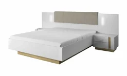 Zestawy Mebli Do Sypialni></noscript>LASKI Nowoczesne białe meble do sypialni LINDA