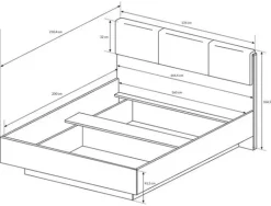 Zestawy Mebli Do Sypialni></noscript>LASKI Nowoczesne białe meble do sypialni LINDA